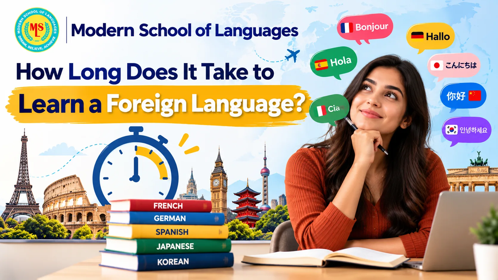 How Long Does It Take to Learn a Foreign Language?